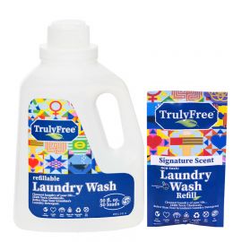 Refillable Non-Toxic Signature Scent Laundry Wash Starter Kit (Jug + Refill)